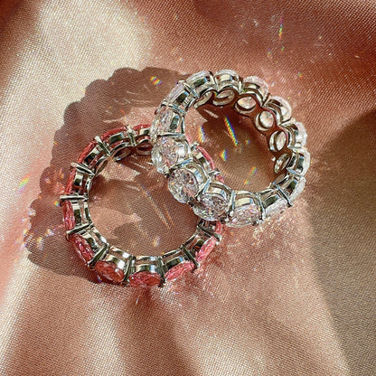 [ORA ]Dainty Elongated Cushion Cut Tennis Ring