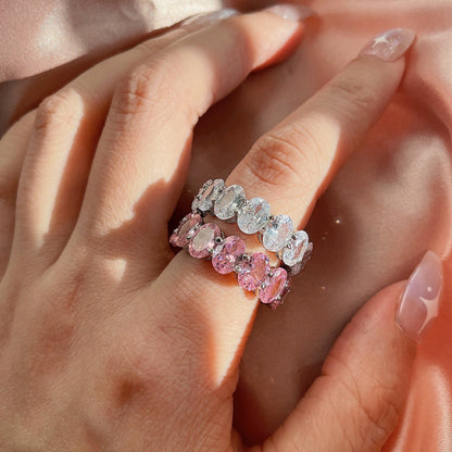 [ORA ]Dainty Elongated Cushion Cut Tennis Ring