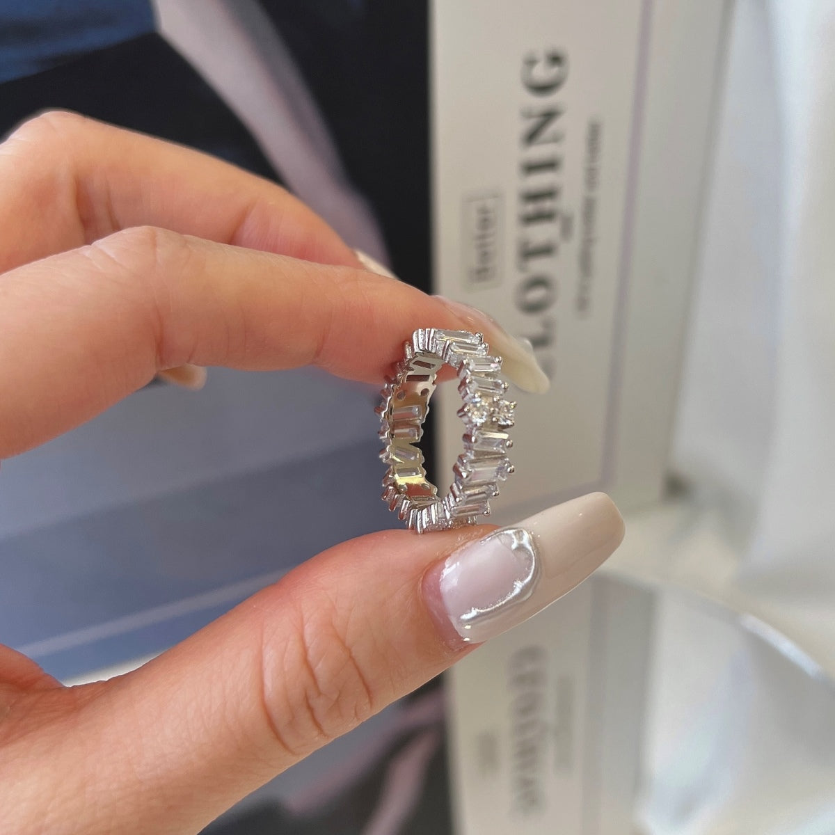 [ORA ]Delicate Multi Shape Tennis Ring