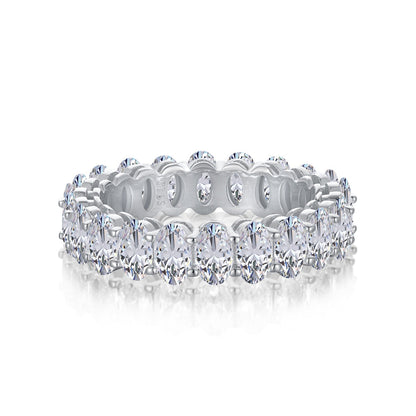 [ORA ]Ornate Oval Cut Tennis Ring