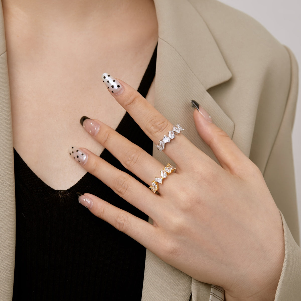 [ORA ]Delicate Multi Cut Ring