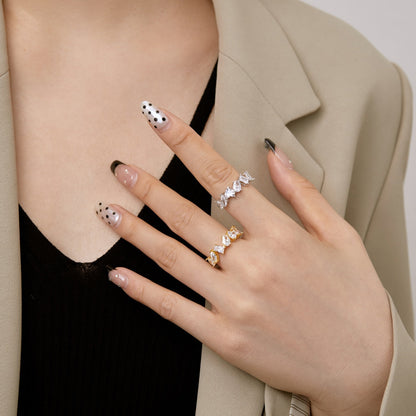 [ORA ]Delicate Multi Cut Ring