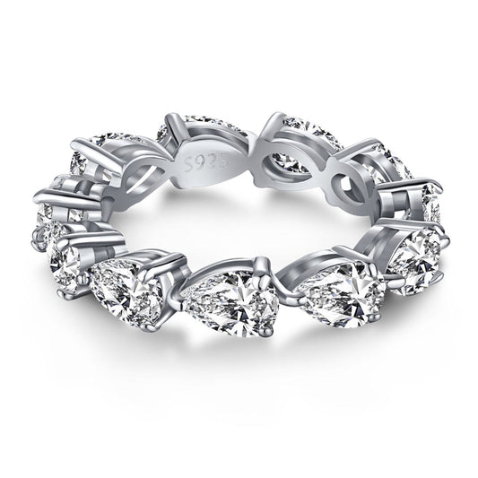 [ORA ]Exquisite Pear Cut Tennis Ring