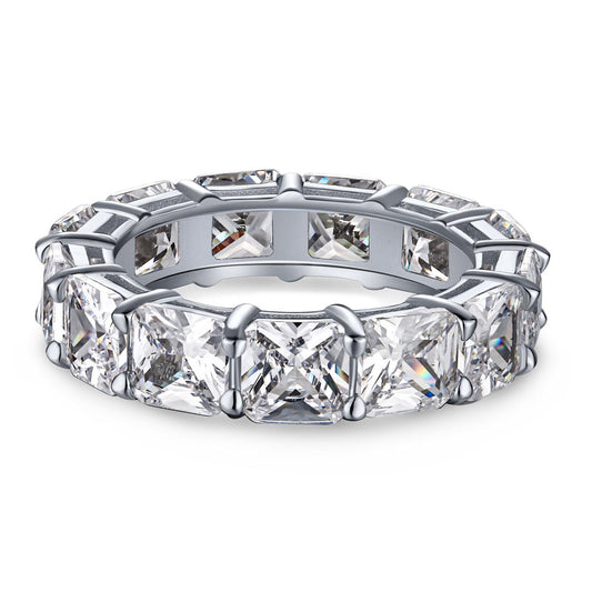 [ORA ]Elegant Princess Cut Tennis Ring