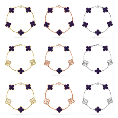 [ORA]CLOVER 5 MOTIF PURPLE STRIPES BRACELET COLLECTION