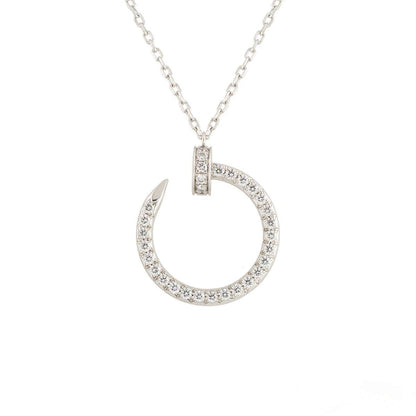 [ORA]JUSTE NECKLACE SILVER DIAMONDS