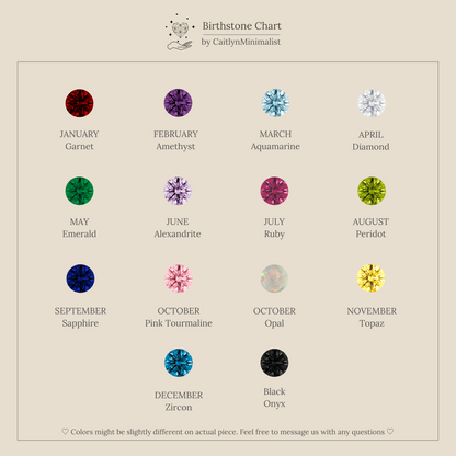 Interlocking Duo Birthstone Necklace