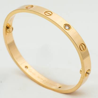 [ORA]LOVE BRACELET 6.1MM 4 DIAMONDS