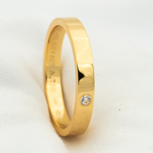 [ORA]LOVE RING 4MM 1 DIAMOND