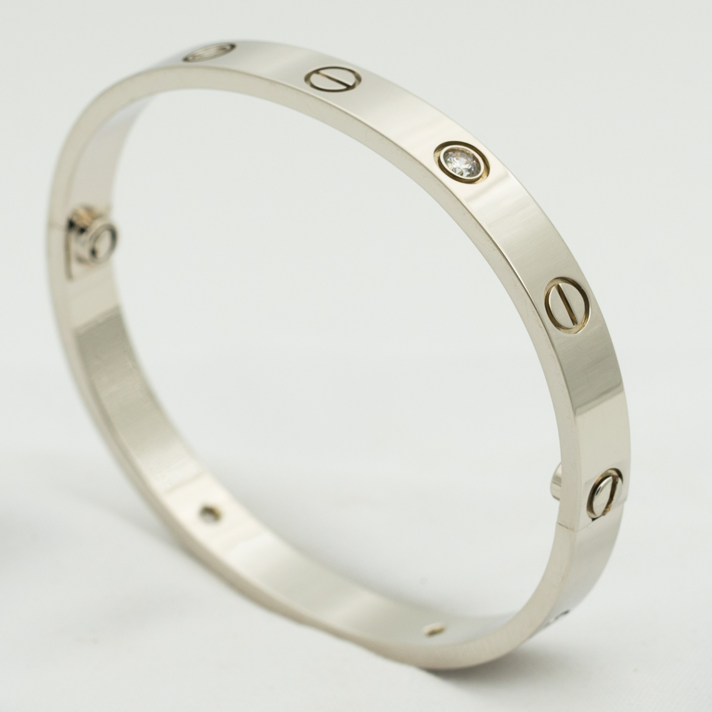 [ORA]LOVE BRACELET 6.1MM 4 DIAMONDS
