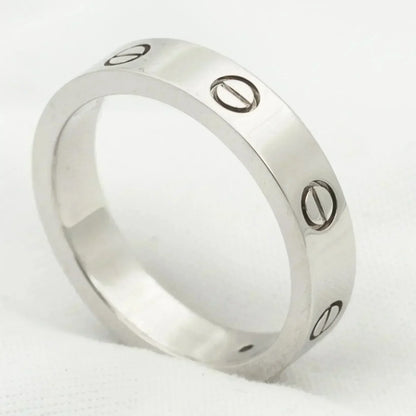 [ORA]LOVE RING 4MM 1 DIAMOND SILVER