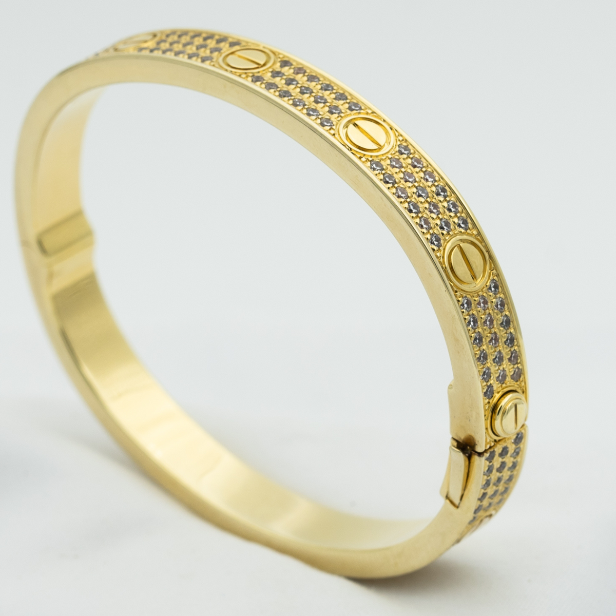 [ORA]LOVE BRACELET 6.1MM DIAMOND-PAVED