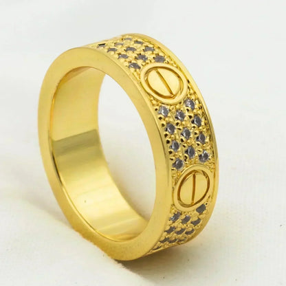 [ORA]LOVE RING 5.5MM DIAMONDS PAVED