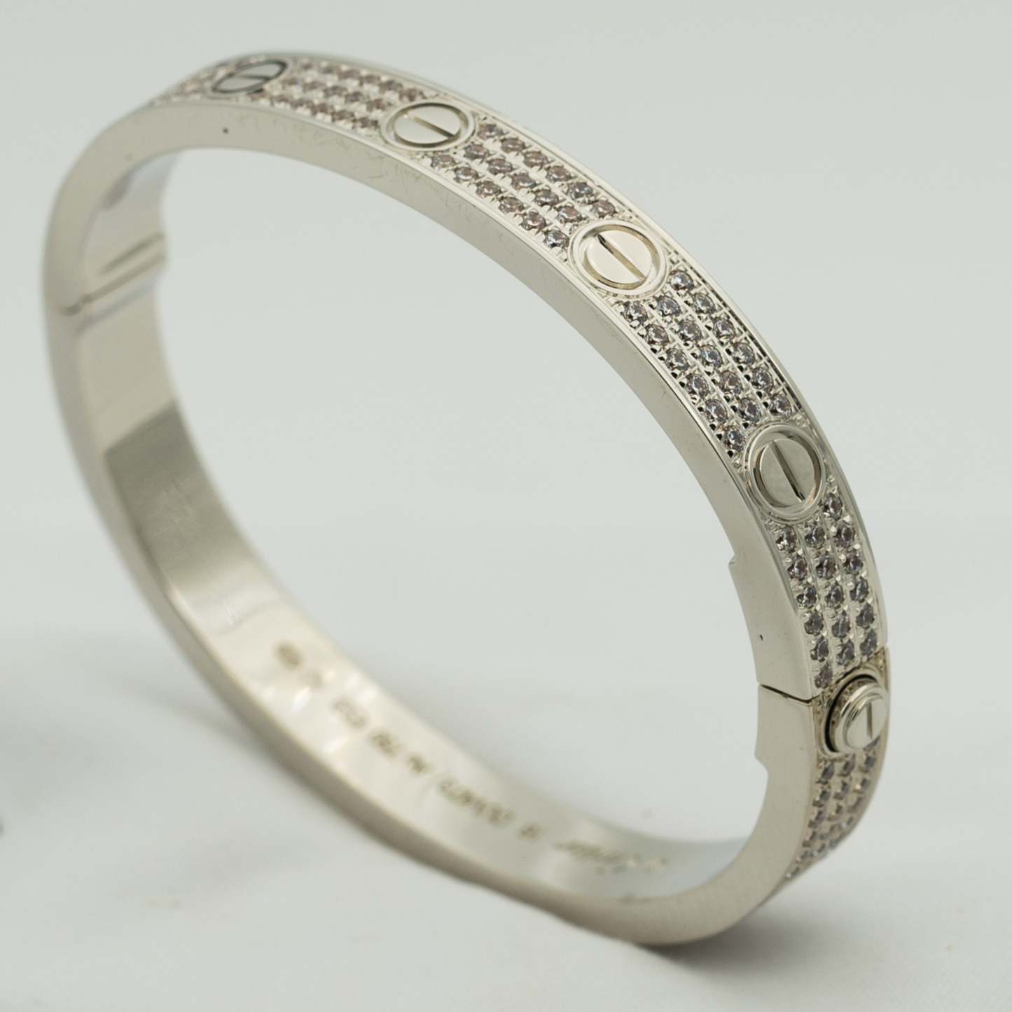 [ORA]LOVE BRACELET 6.1MM DIAMOND-PAVED
