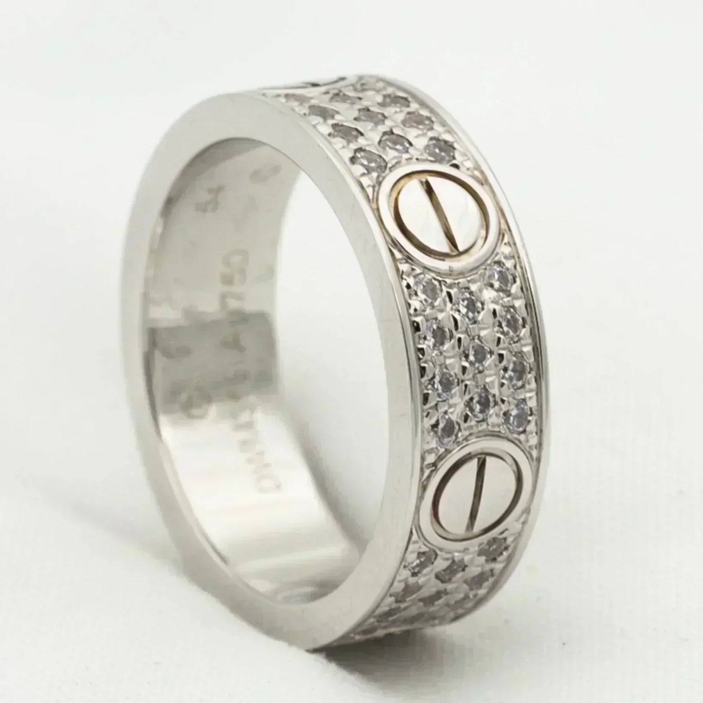 [ORA]LOVE RING 5.5MM DIAMONDS PAVED