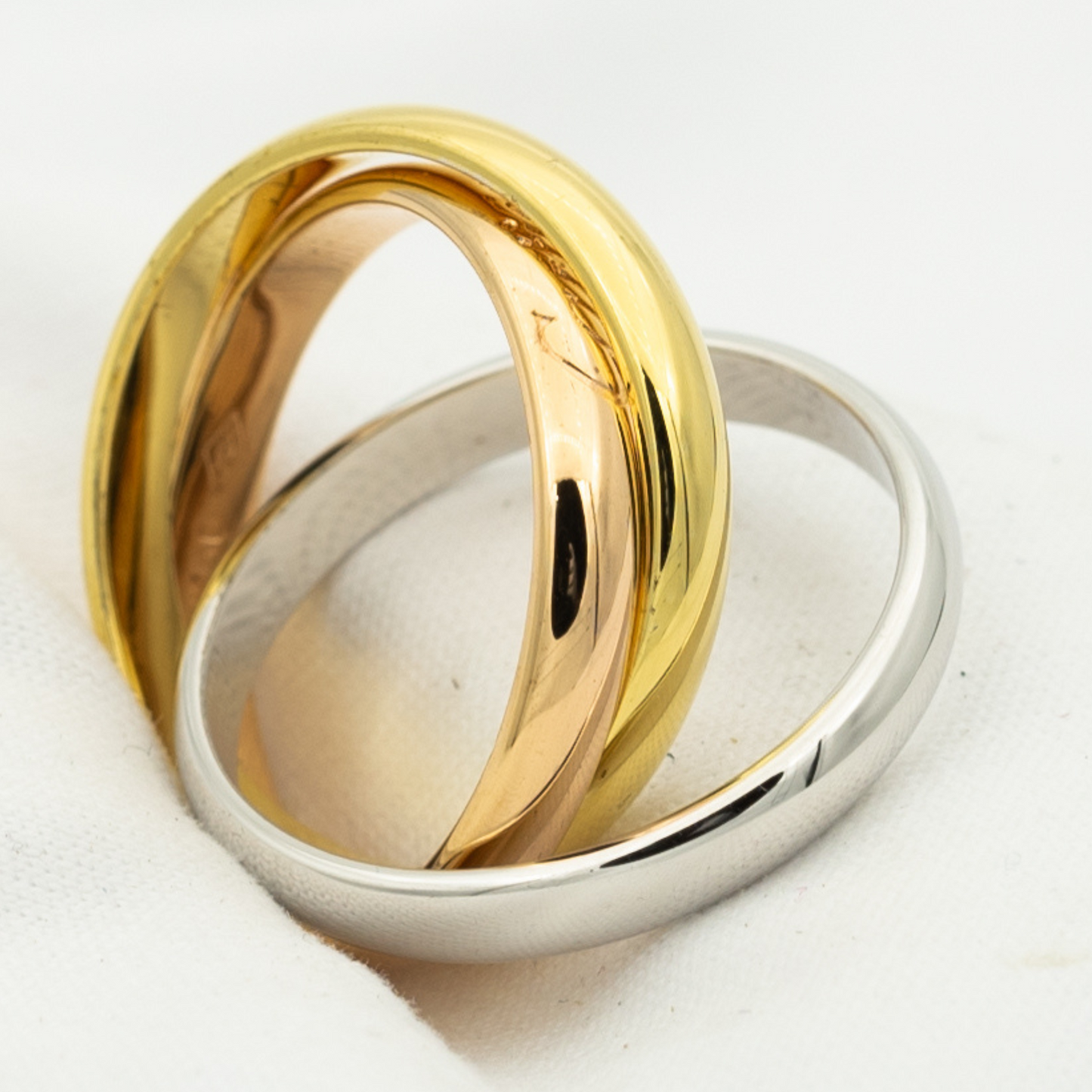 [ORA]TRINITY RING GOLD PINK GOLD SILVER