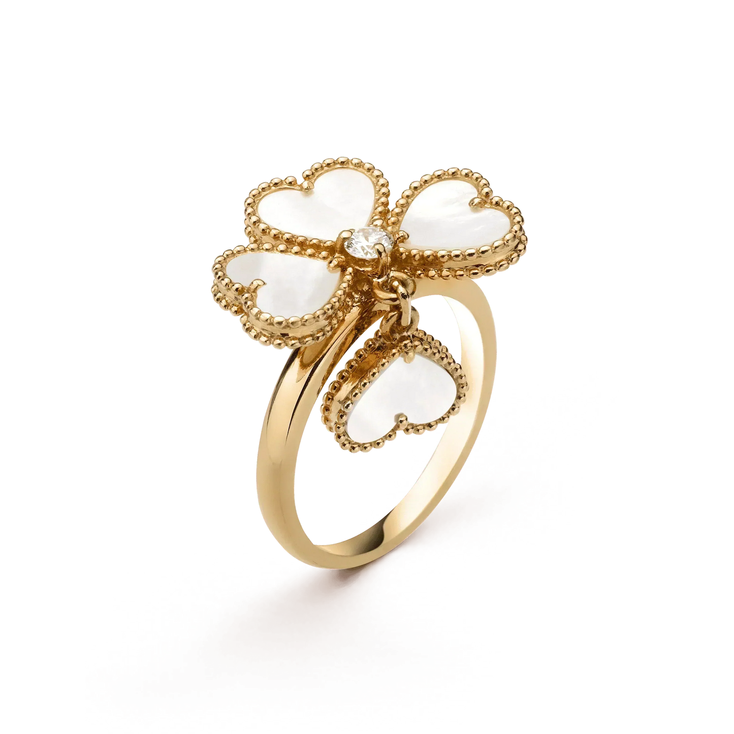 [ORA]SWEET CLOVER WHITE MOP RING