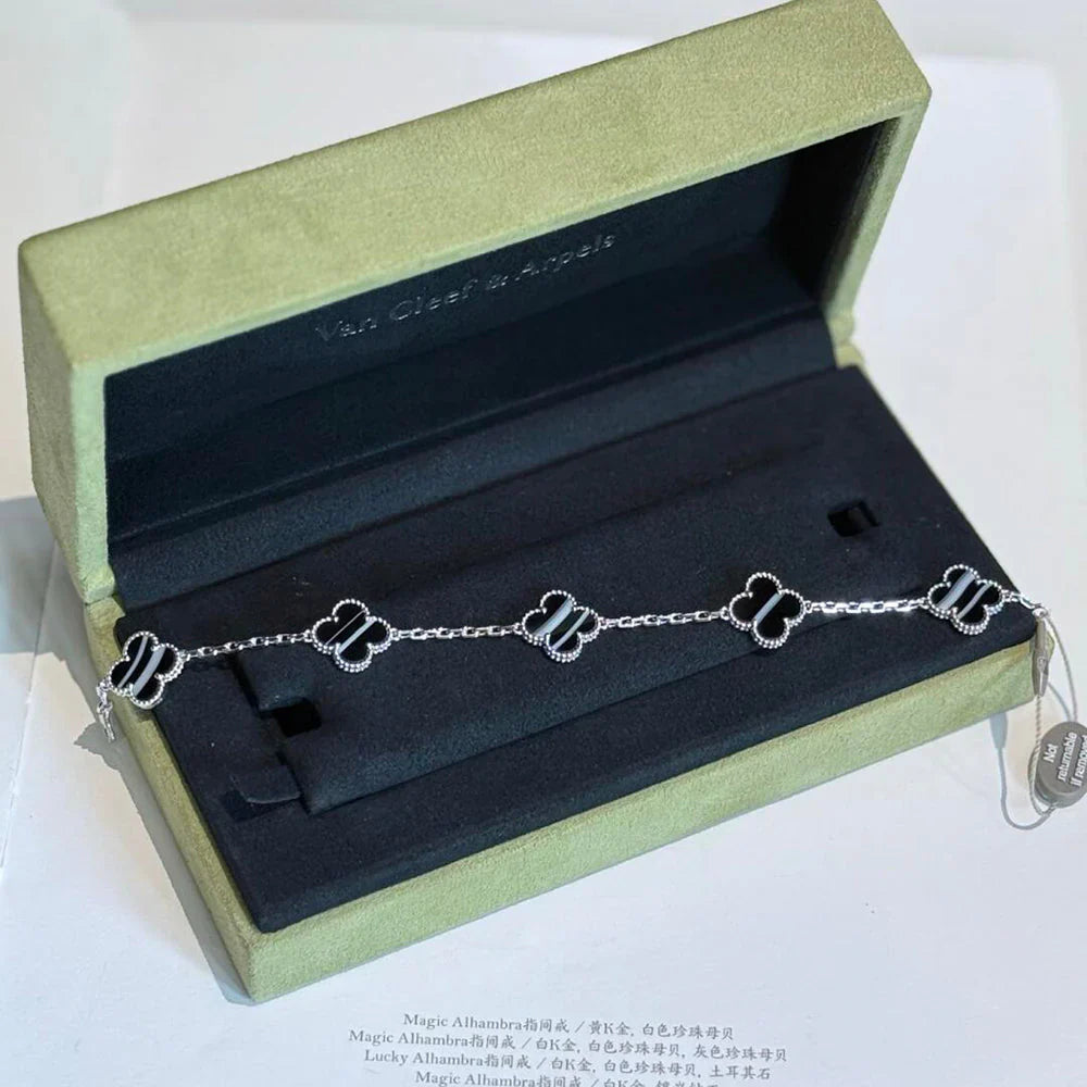 [ORA] CLOVER 5 MOTIF PULSAR STONE BRACELET COLLECTION