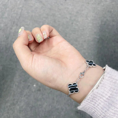 [ORA] CLOVER 5 MOTIF PULSAR STONE BRACELET COLLECTION