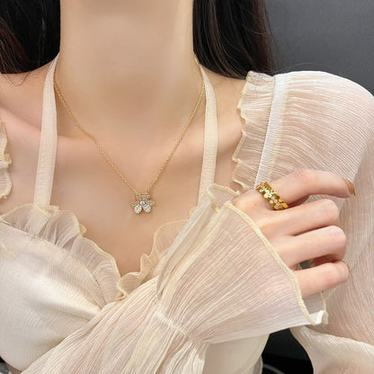 [ORA]FLOWER DIAMOND NECKLACE