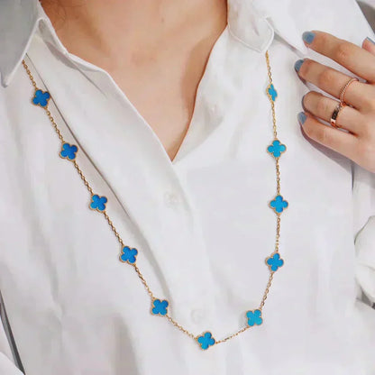 [ORA]CLOVER 20 MOTIFS BLUE AGATE GOLD