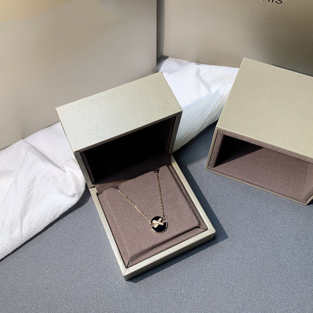 [ORA]JEUX DE PINK GOLD DIAMOND NECKLACE