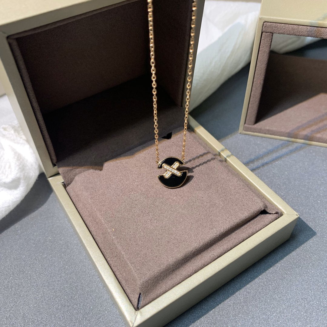 [ORA]JEUX DE PINK GOLD DIAMOND NECKLACE