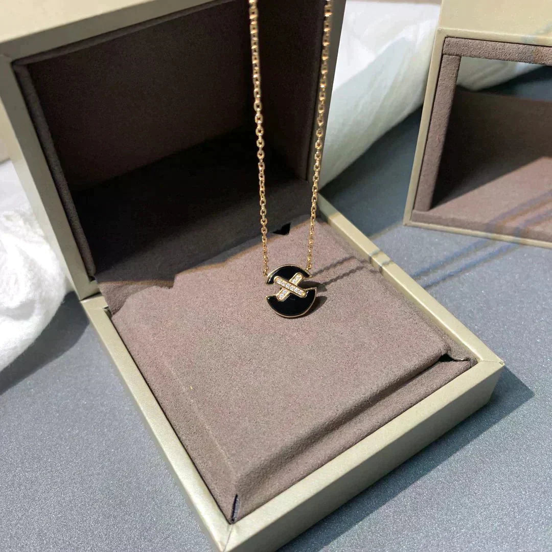 [ORA]JEUX DE ROSE GOLD DIAMOND NECKLACE
