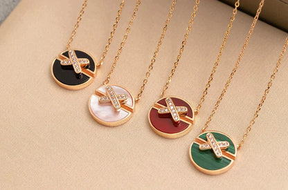 [ORA]JEUX DE ROSE GOLD DIAMOND NECKLACE