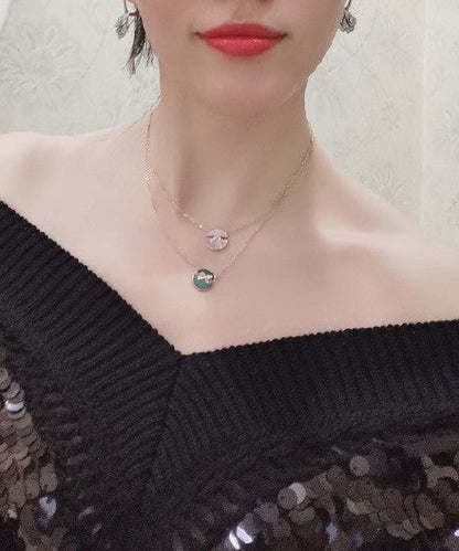 [ORA]JEUX DE ROSE GOLD DIAMOND NECKLACE