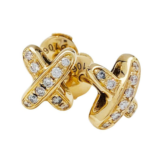 [ORA]JEUX DE GOLD DIAMOND EARRINGS