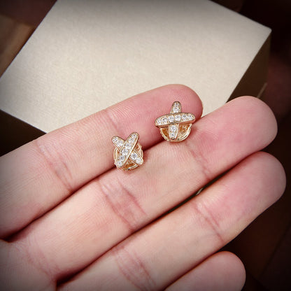 [ORA]JEUX DE GOLD DIAMOND EARRINGS