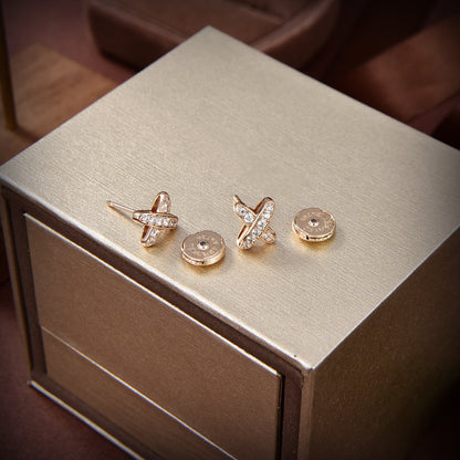 [ORA]JEUX DE GOLD DIAMOND EARRINGS