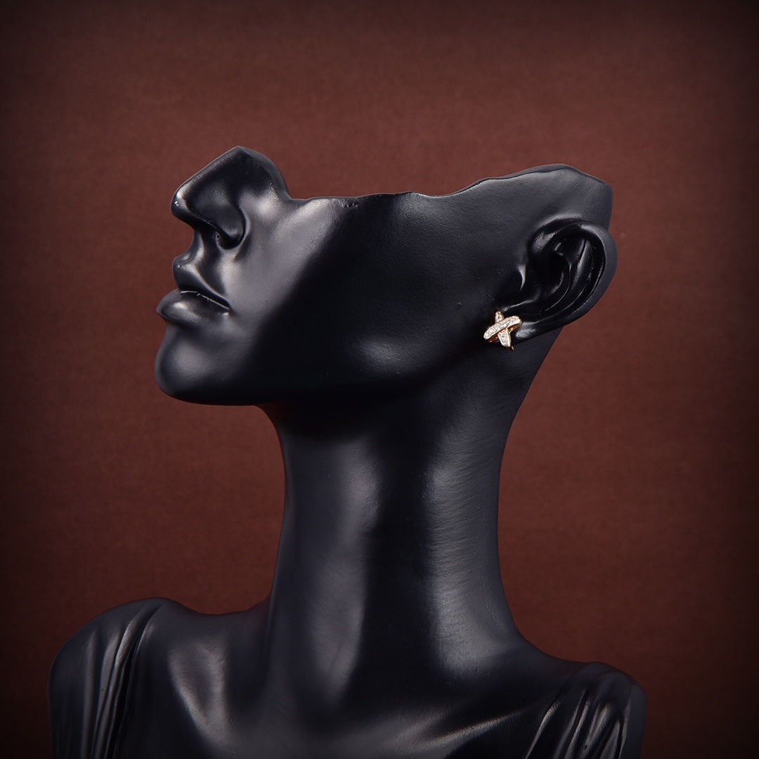 [ORA]JEUX DE GOLD DIAMOND EARRINGS
