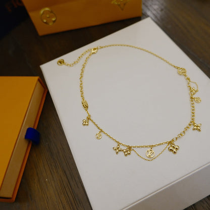 [ORA]BLOOMING SUPPLE NECKLACE BRASS