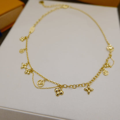 [ORA]BLOOMING SUPPLE NECKLACE BRASS