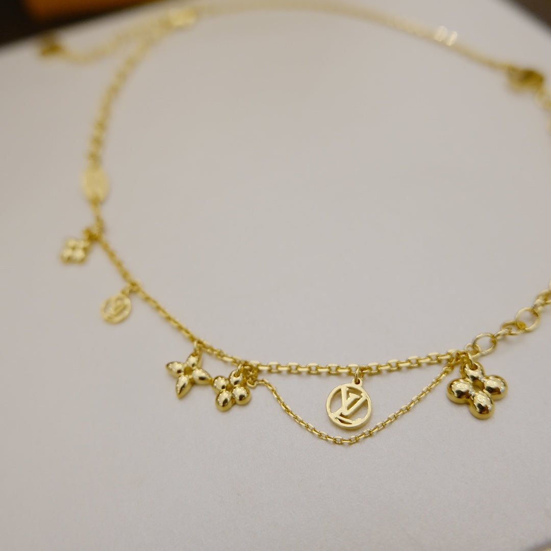 [ORA]BLOOMING SUPPLE NECKLACE BRASS