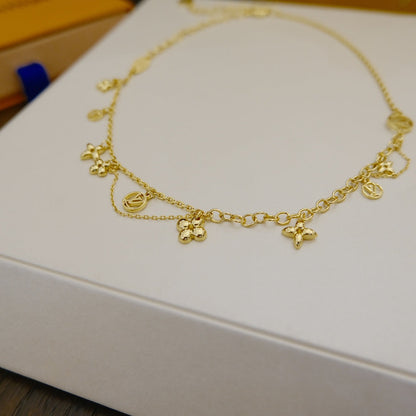 [ORA]BLOOMING SUPPLE NECKLACE BRASS