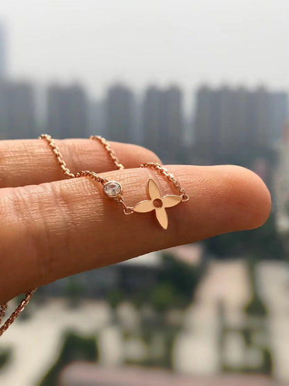 [ORA]BLOSSOM PENDANT PINK GOLD AND DIAMOND