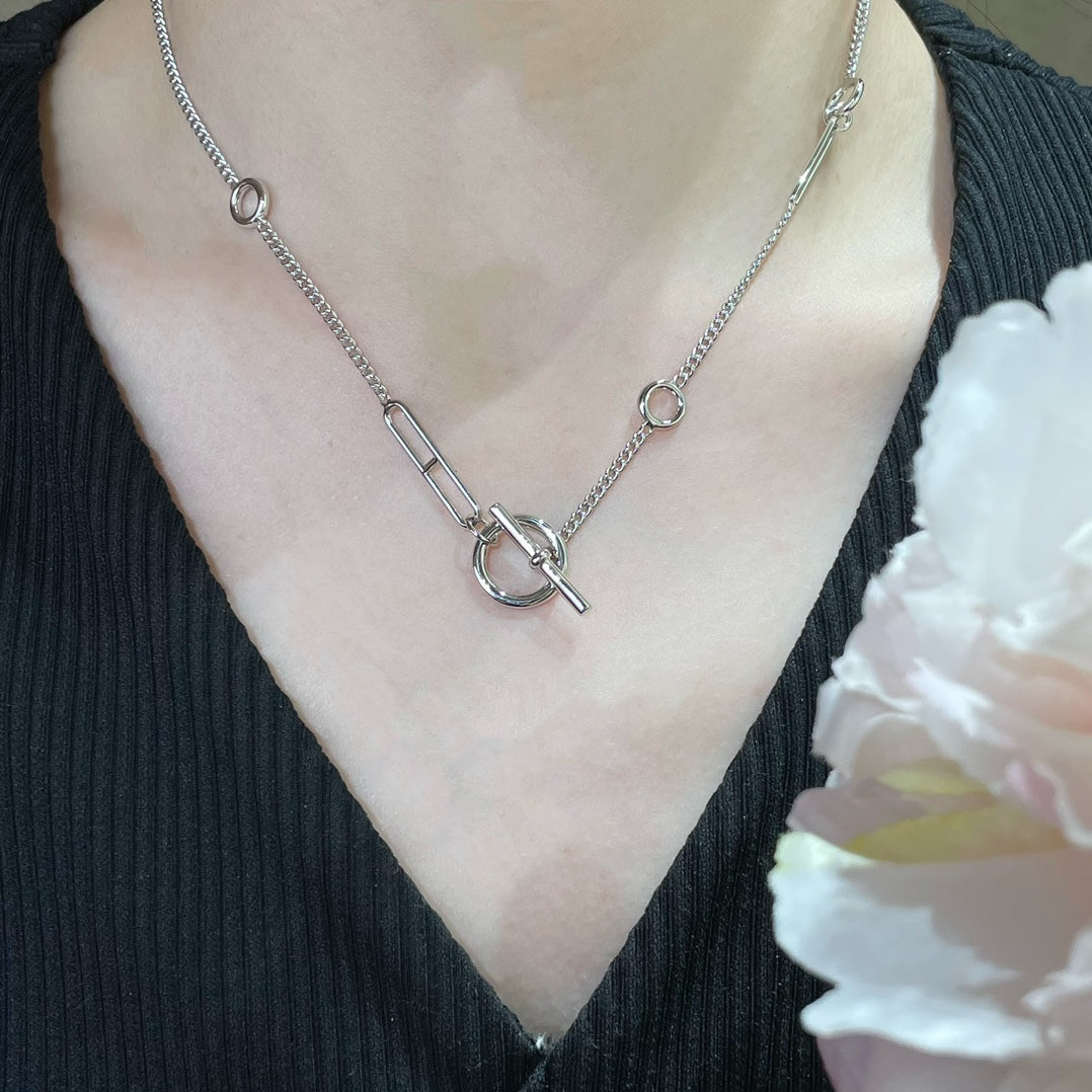 [ORA]HM STERLING CHAINE D'ANCRE HEART