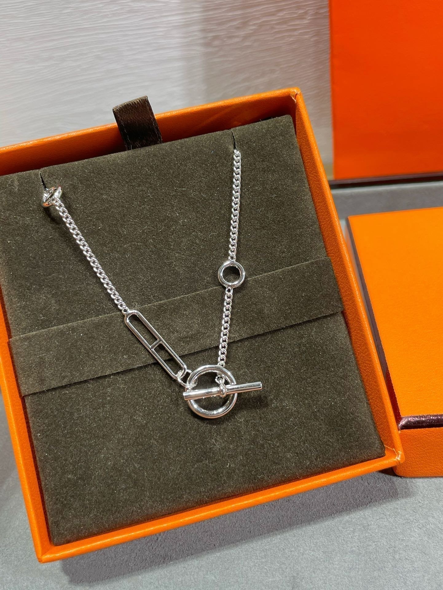 [ORA]HM STERLING CHAINE D'ANCRE HEART