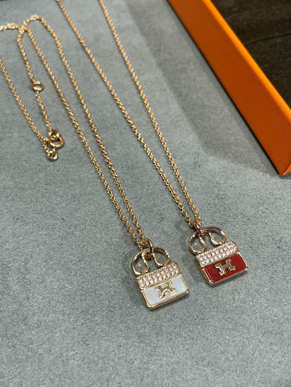 [ORA]H CIRCE MOISSANITE PENDANT NECKLACE GOLD