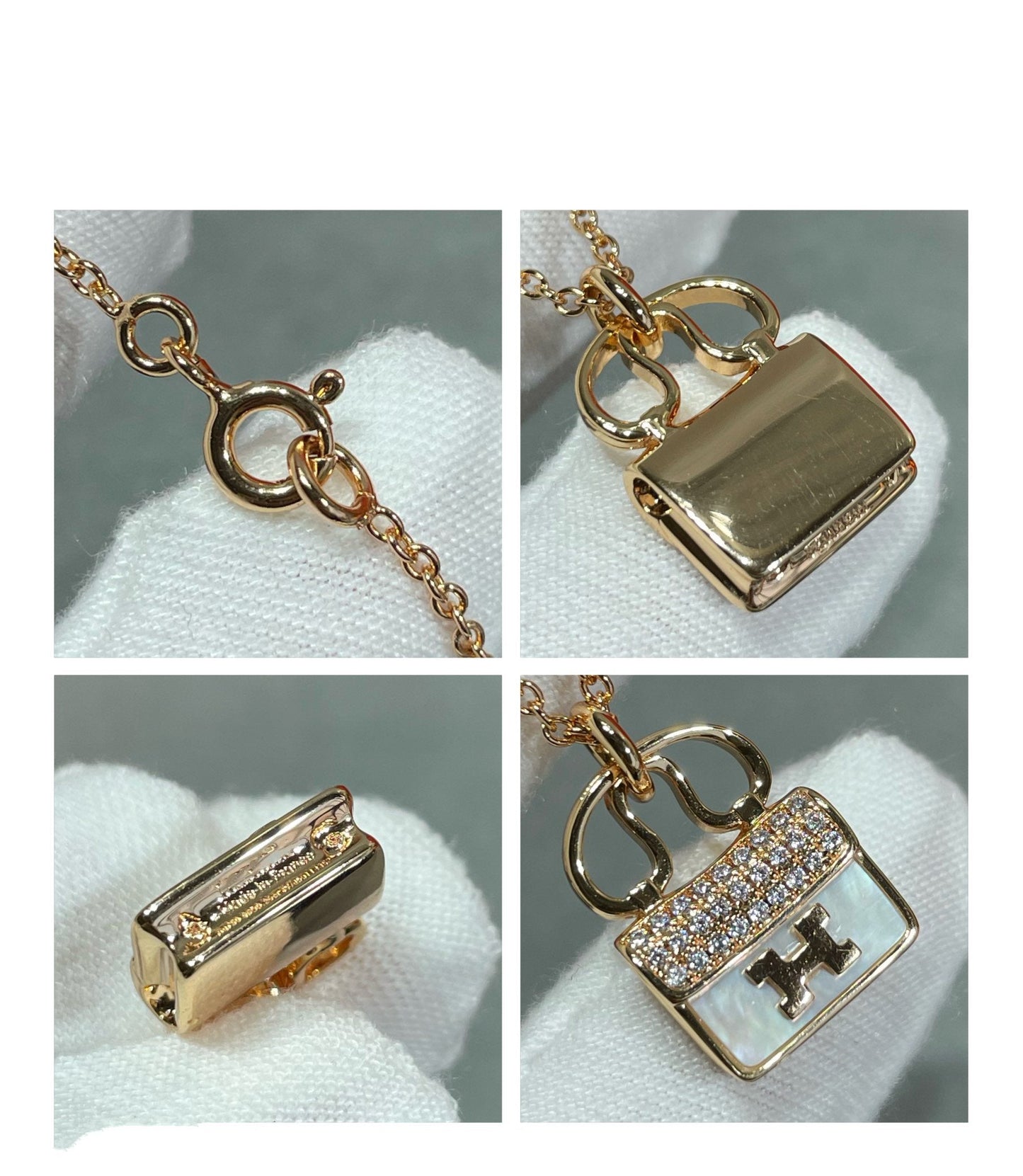 [ORA]H CIRCE MOISSANITE PENDANT NECKLACE GOLD