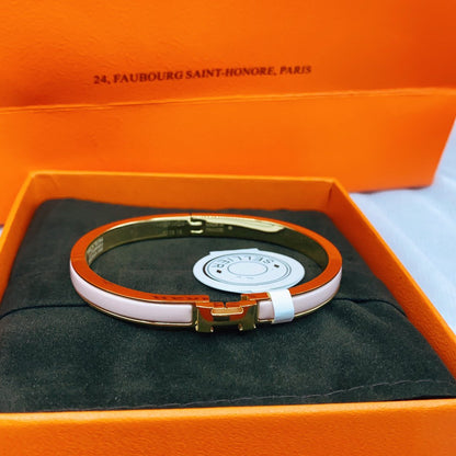 [ORA]CLASSIC HM CLIC  PINK 8MM ENAMEL BRACELET