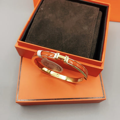 [ORA]CLASSIC HM CLIC RED 8MM ENAMEL BRACELET