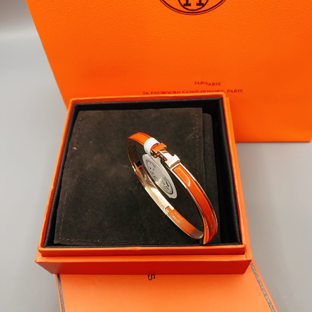 [ORA]CLASSIC HM CLIC RED 8MM ENAMEL BRACELET