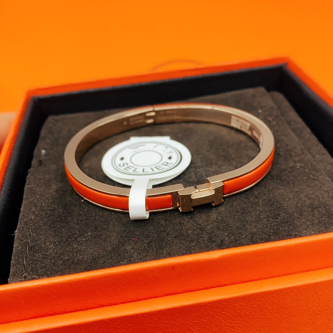 [ORA]CLASSIC HM CLIC RED 8MM ENAMEL BRACELET