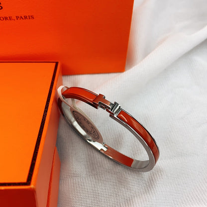 [ORA]CLASSIC HM CLIC RED 8MM ENAMEL BRACELET
