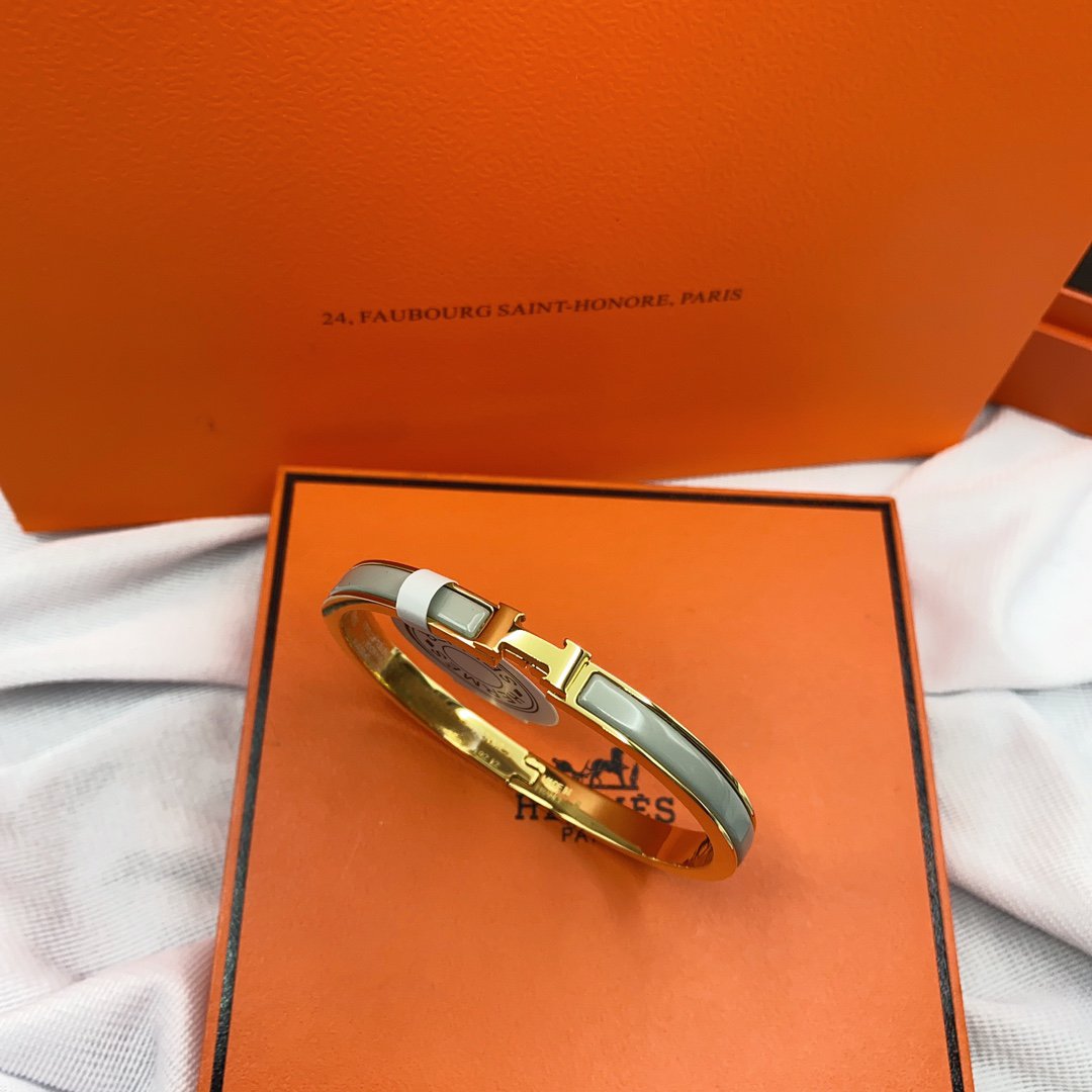 [ORA]CLASSIC HM CLIC GREEN 8MM ENAMEL BRACELET