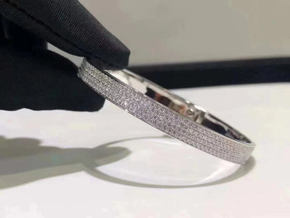 [ORA]HM KELLY BRACELET IN SILVER AND FULL PAVE DIAMOND